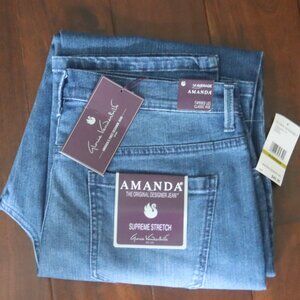 NWT Gloria Vanderbilt Amanda Supreme Stretch Jeans Womens Size 14